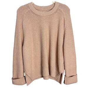 Abercrombie & Fitch Chunky Sweater‎ Light Pink Womens Size Large L